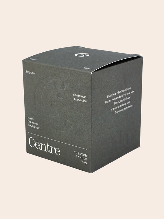 CENTRE Scented Candle - Smoky Woods & Spice