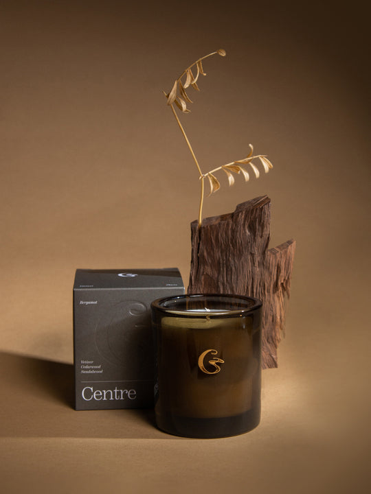 CENTRE Scented Candle - Smoky Woods & Spice