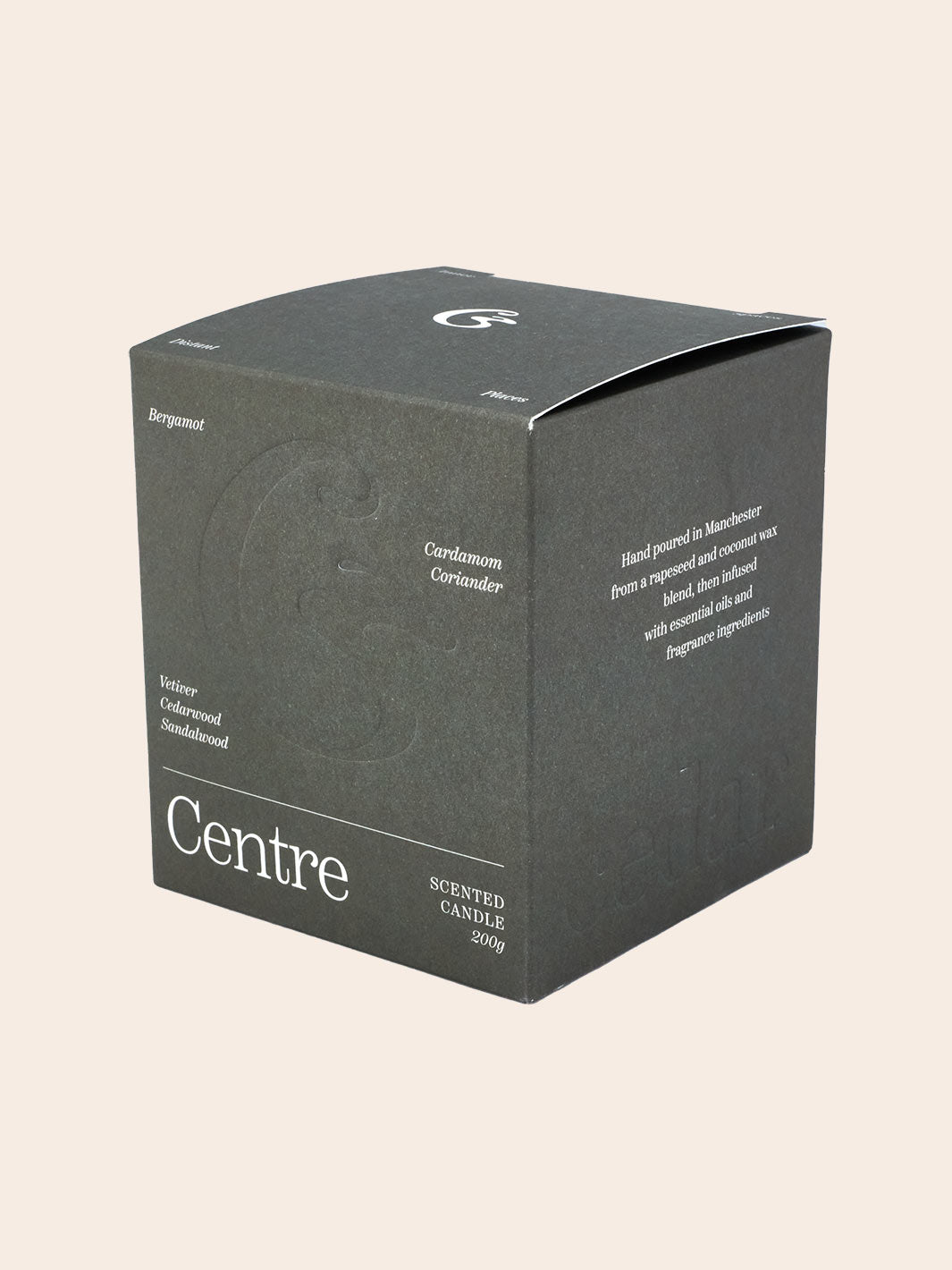 CENTRE Scented Candle - Smoky Woods & Spice