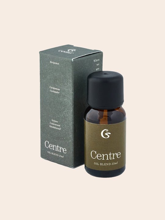 CENTRE Oil Blend (15ml) Cedarwood, Sandalwood and Cardamon
