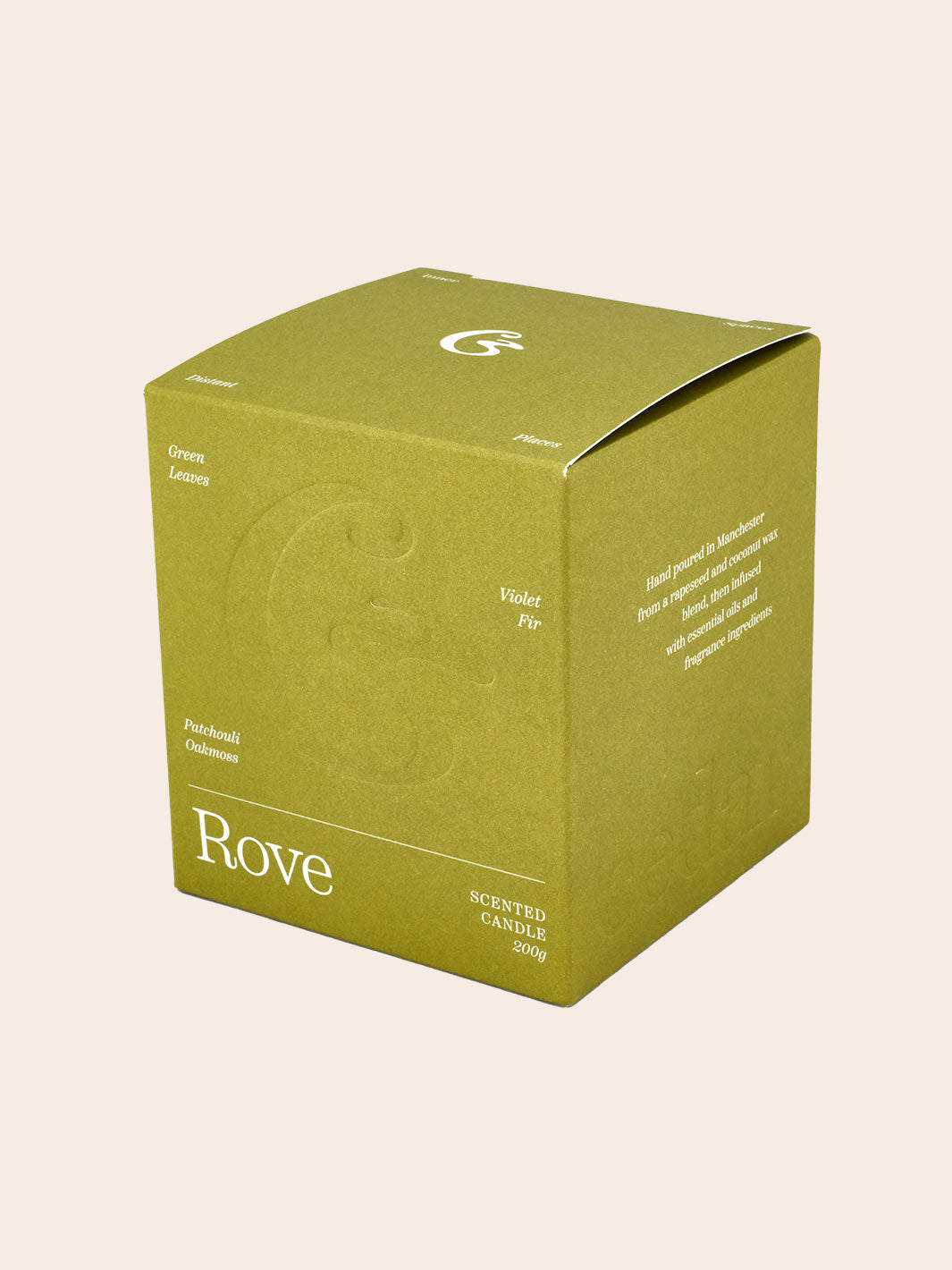 ROVE Scented Candle - Green Leaves and Earthy Woods